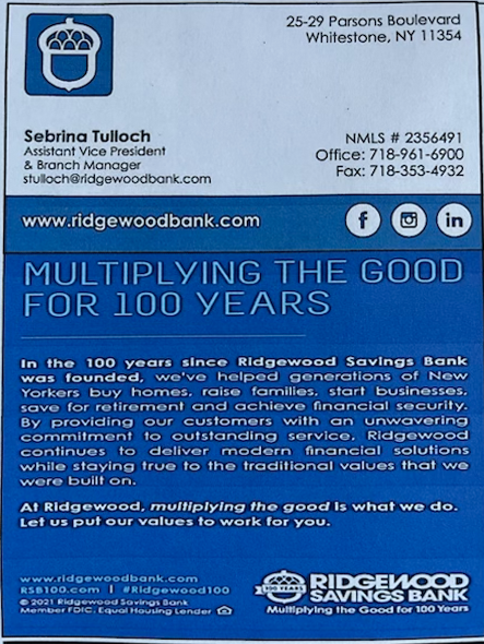 Ridgewood Savings Bank